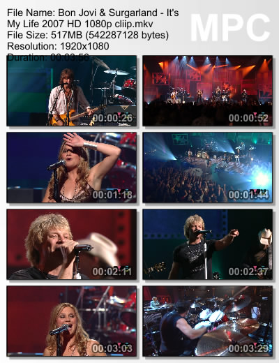 Bon Jovi & Surgarland - It's My Life 2007