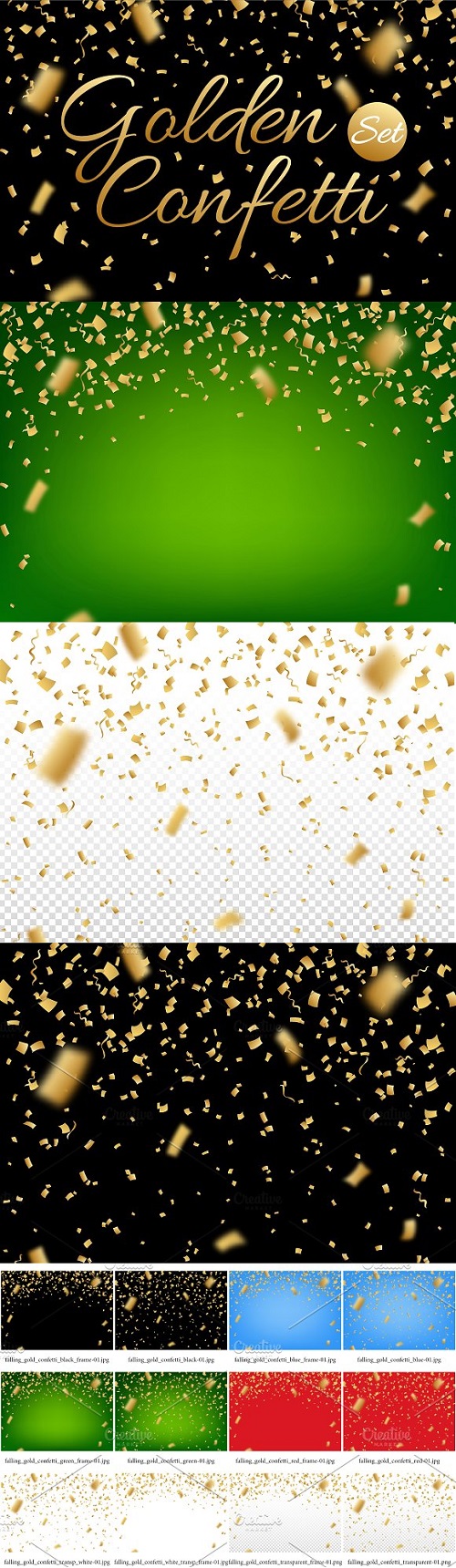 Confetti, Glitters. Vector + JPG + PNG 2053897