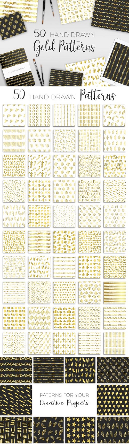 Christmas Golden Patterns - 1723375
