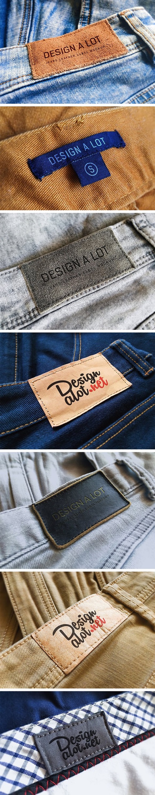 7 Jeans and Pants Label Mockups 789964