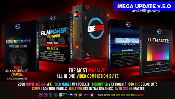 CINEPUNCH Master Suite V5.0 - After Effects Add Ons & Project (Videohive)