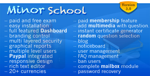 CodeCanyon - Minor School MCQ v3.2 - 8225568