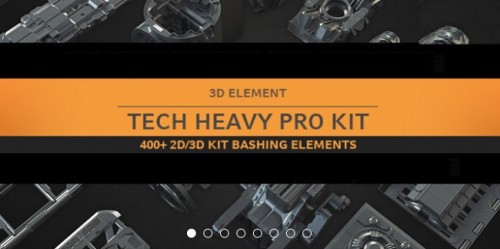 Gumroad - Tech Heavy Pro Kit (400+ 2d-3d Elements)