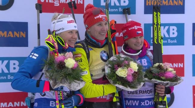 Кузьмина победила в спринте на этапе КМ в Оберхофе; Вита Семеренко – 22-я