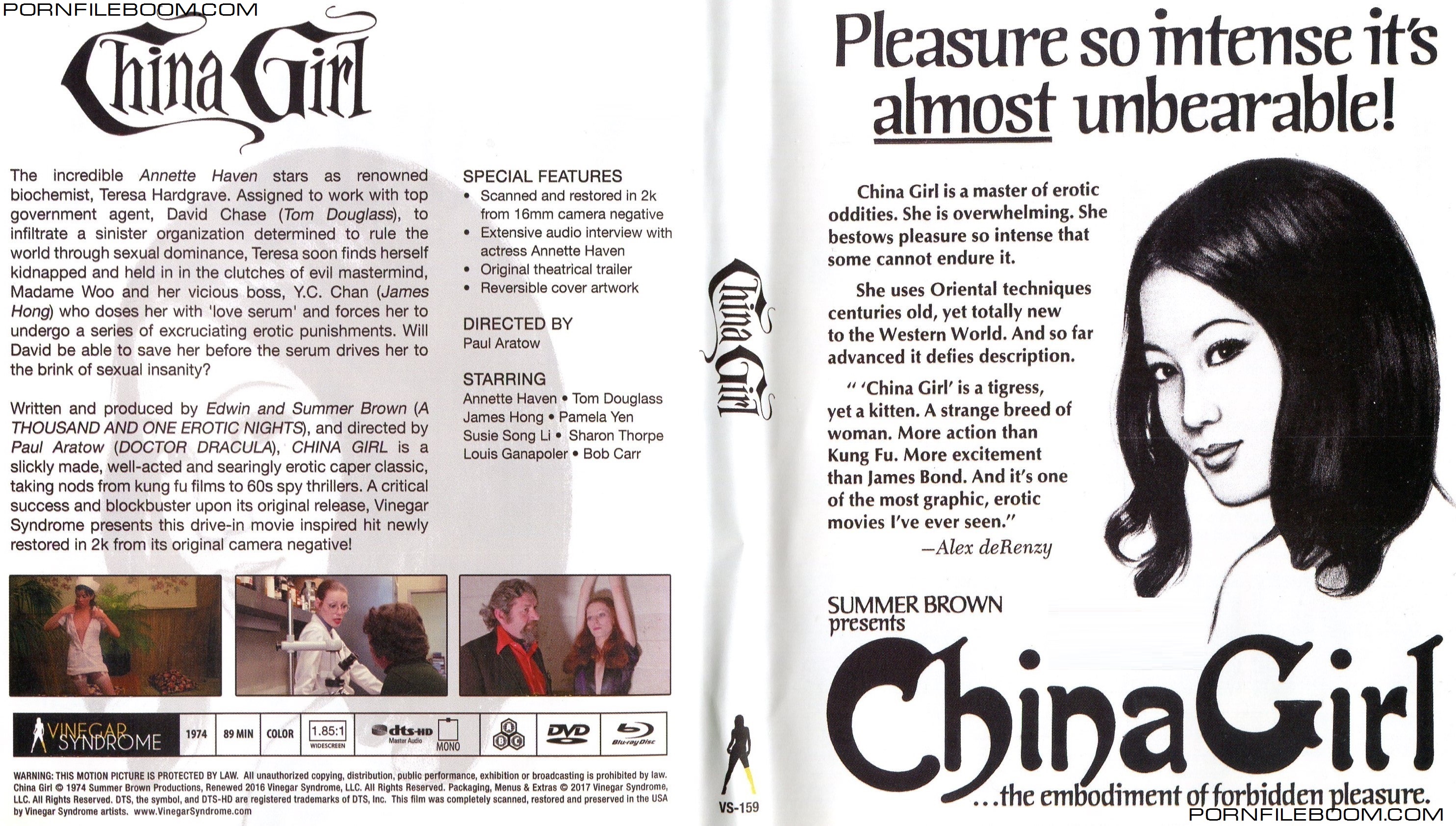 China Girl  (Paul Aratow (as Paolo Uccello), Summer Brown Productions / Vinegar Syndrome) [1974, All Sex,Classic, DVDRip]