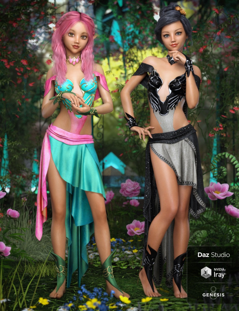 dForce Ethereal Fantasy Outfit Textures