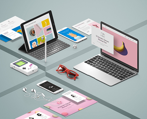 UI Isometric Psd Devices Pack Vol3