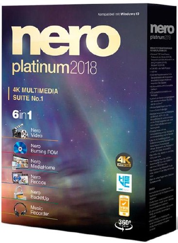 Nero Platinum 2018 Suite 19.0.10200 Full RePack + Content Pack