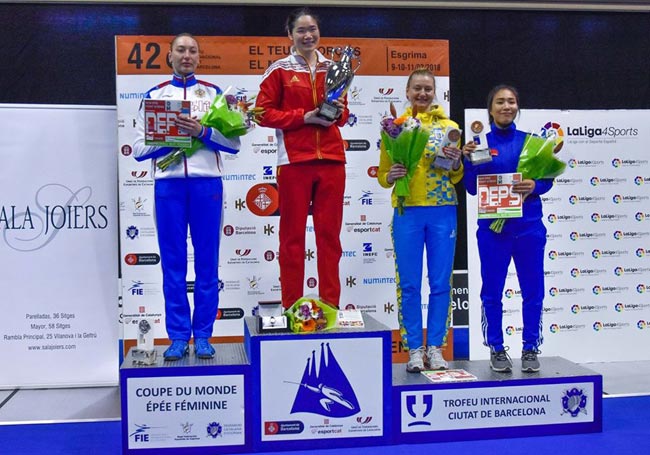 Шпажистка Елена Кривицкая – бронзовый призер этапа КМ в Барселоне