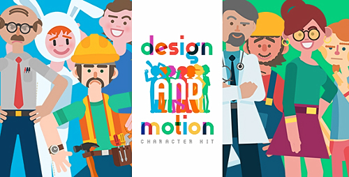 Design and Motion Character Kit - Project for After Effects (Videohive)