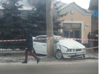 В столице неуправляемый BMW насмерть сбил даму на тротуаре(фото)