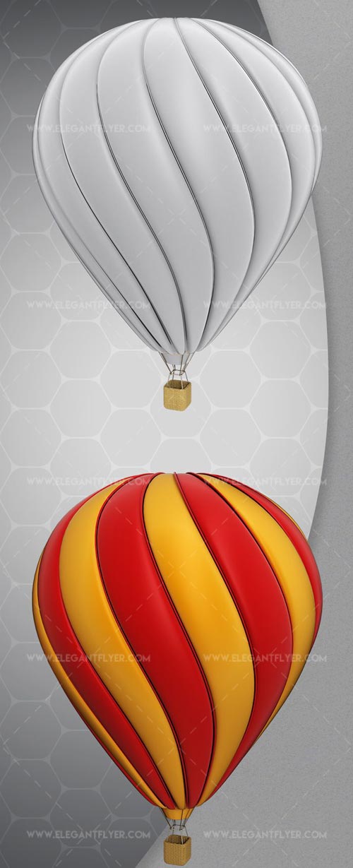 Air Balloon V1 2018 3d Render Templates