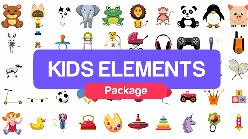 Kids Elements Package - Project for After Effects (Videohive)