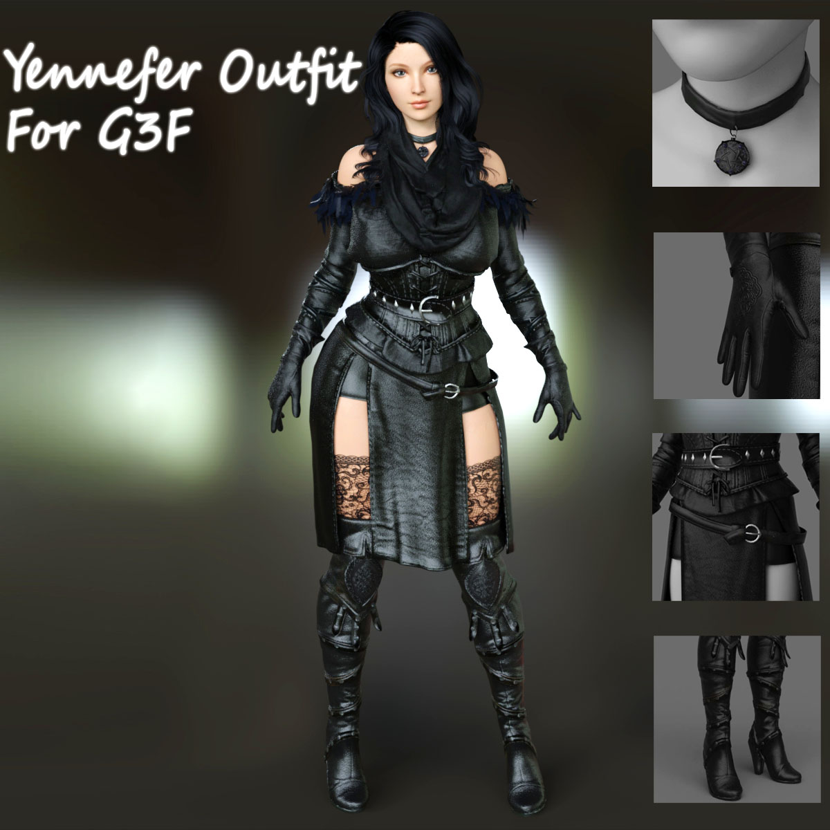 Yennefer Outfit For G3F