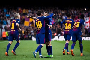 Барселона благодаря голу Месси минимально обыграла Атлетико