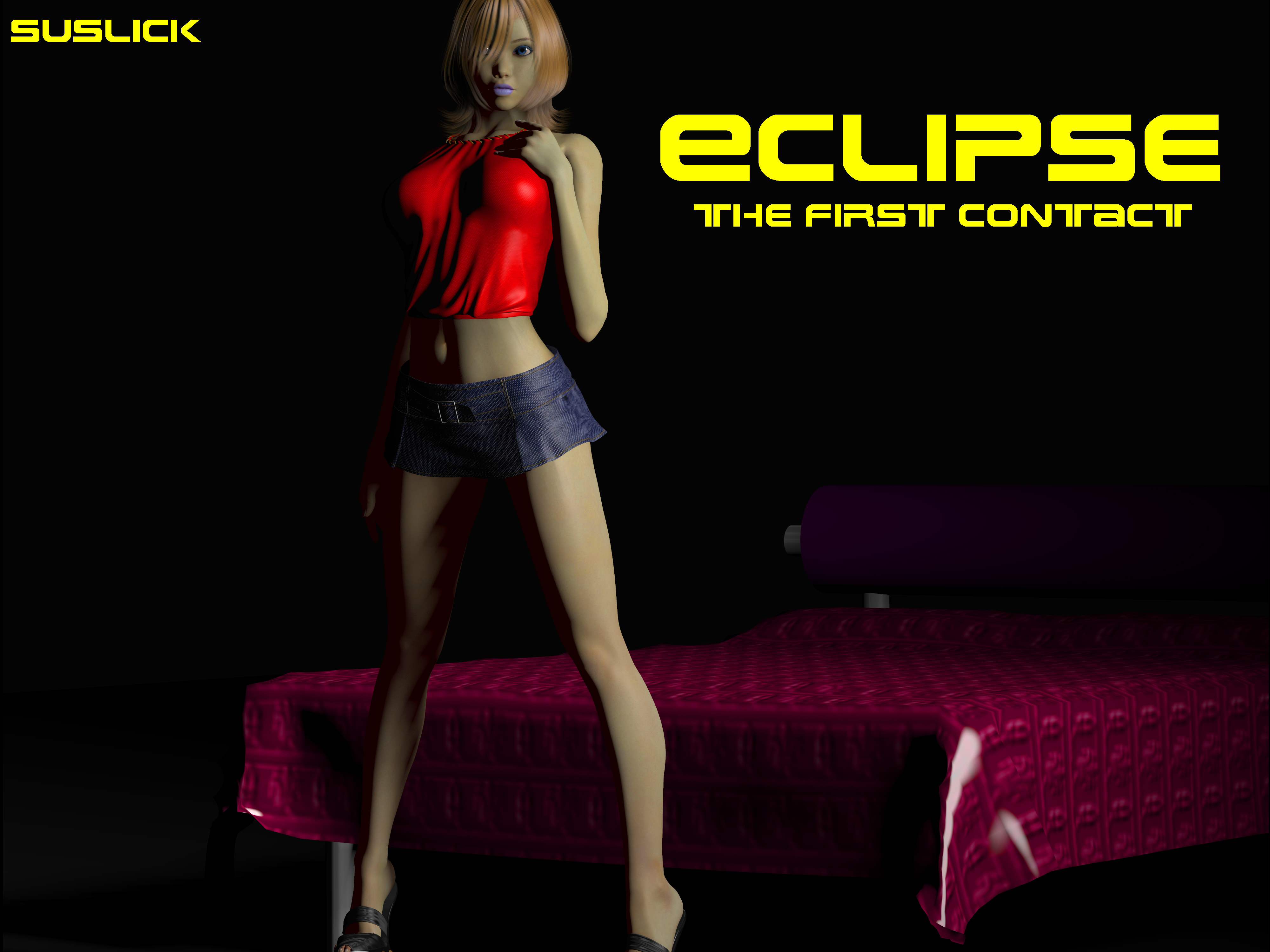 Sex with alien in 3d comic - Eclipse The First Contact from Suslick