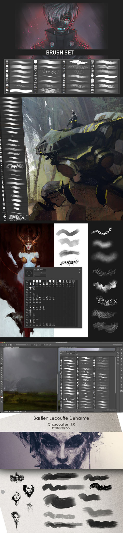 Painting & Drawing Brushes Collection for Photoshop