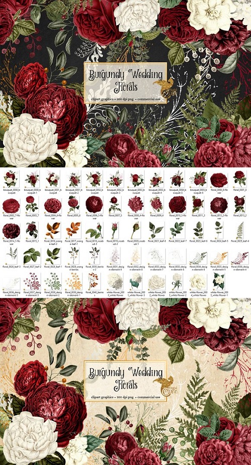 Burgundy Wedding Florals - 2320028