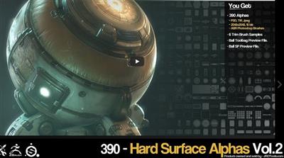 Gumroad 390 Hard surface scifi AlphasHeight VOL.2