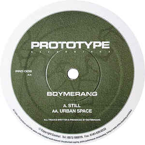 (D'n'B / Jungle) (Prototype [PRO008]) Boymerang - Still / Urban Space [dl] - 1996, MP3, VBR 192-320 kbps