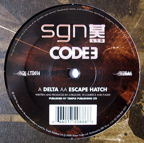 (D'n'B / Jungle) (SGN:LTD [SGN014]) Code 3 - Delta / Escape Hatch [sour] - 2009, MP3, VBR 192-320 kbps