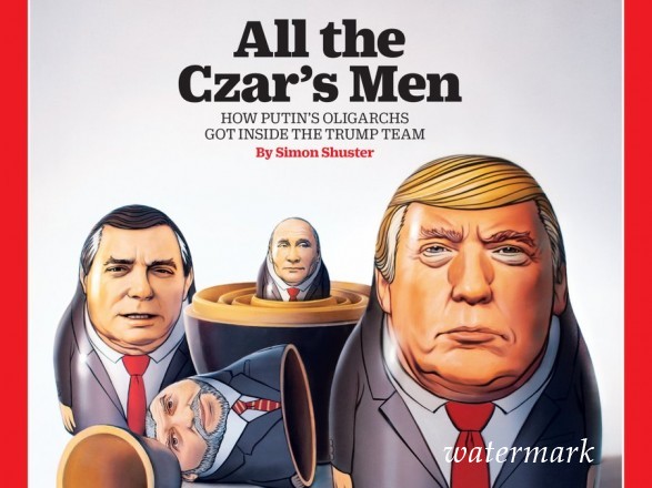 Матрешки на обложке Time: как разместились Трамп, Путин и Манафорт