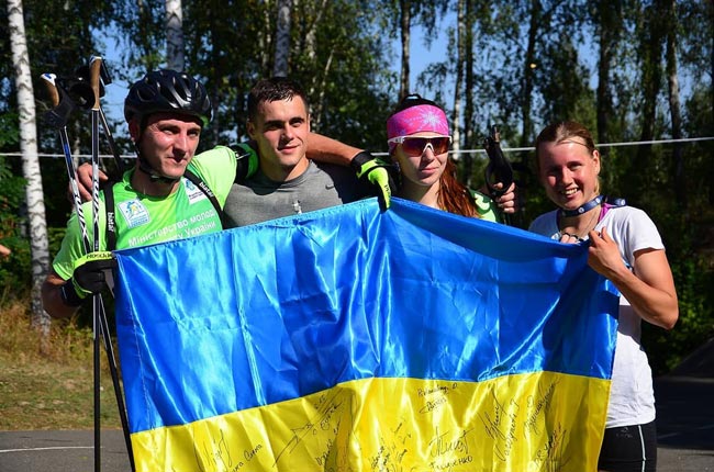 Команда Тернопольской области выиграла смешанную эстафету на ЧУ по летнему биатлону