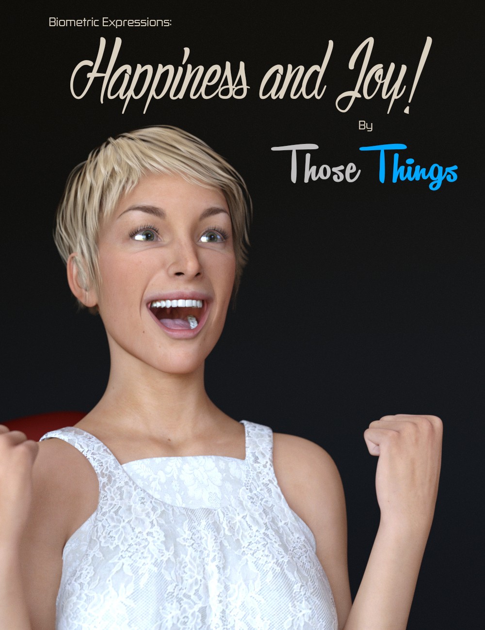 Biometric Expressions: Happiness and Joy! for Genesis 3 Female(s)