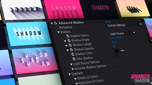Advanced Shadow - After Effects Preset (Videohive)