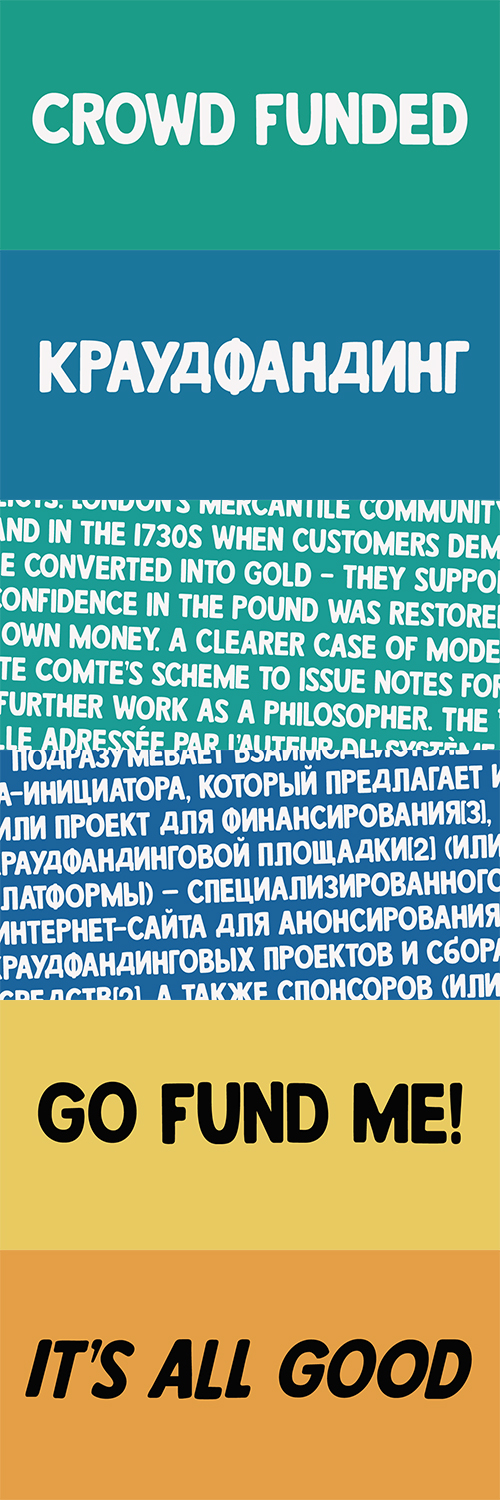 Crowd Funded font family