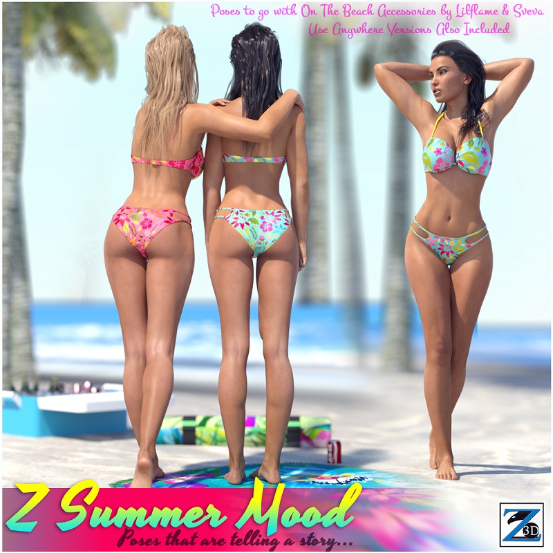 Z Summer Mood - Poses for the Genesis 3 Female(s)